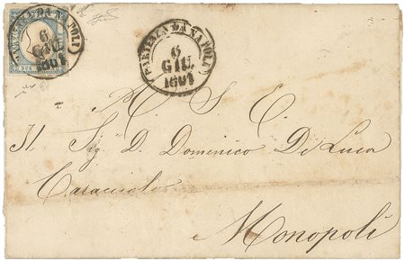 Antichi Stati Italiani - Napoli - Province Napoletane - Lettera  (20k cat.1500)