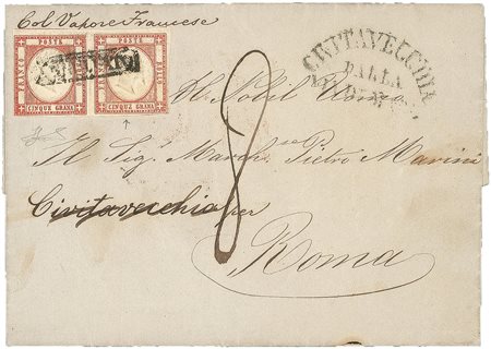 Antichi Stati Italiani - Napoli - Province Napoletane - (p.ti 12) - coppia orizzontale del 5 grana (21)