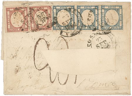 Antichi Stati Italiani - Napoli - Province Napoletane - 1861 - Coppia 5 grana (21 + 20b)