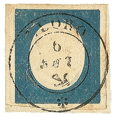 Antichi Stati Italiani - Sardegna - 1854 - 20 cent (8e cat.1400)