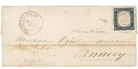 Antichi Stati Italiani - Sardegna - Annulli Savoia - 20 cent (15Ba)