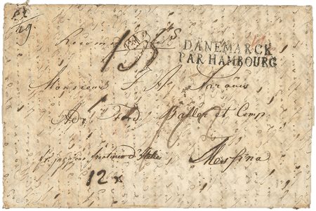 Prefilateliche - Sicilia - 1839 - Lettera manoscritto