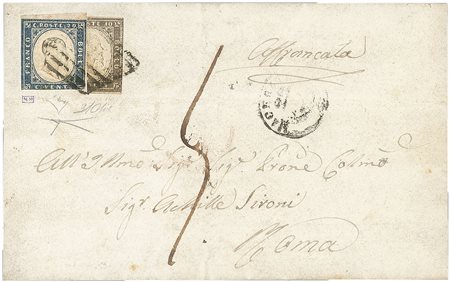 Antichi Stati Italiani - Risorgimento - Periodo commissariale delle Marche - Frontespizio di lettera (14Be + 15Ca)