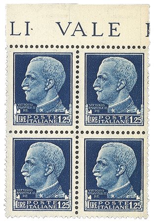 RSI - Provvisori - Firenze - 1944 - Quartina del 1,25 lire Ordinaria (CEI 64A Firenze)