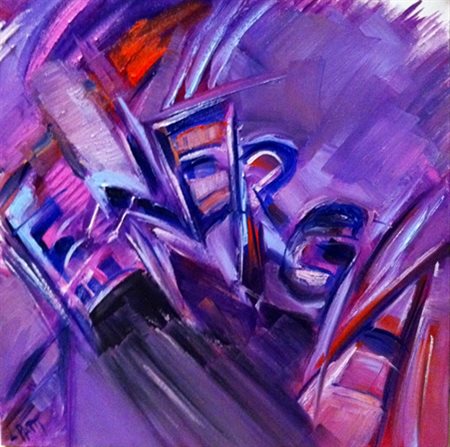 PATTI LILIANA monza (va) 1971 Energia 2012 Olio su tela 40,00x40,00 Firma in...