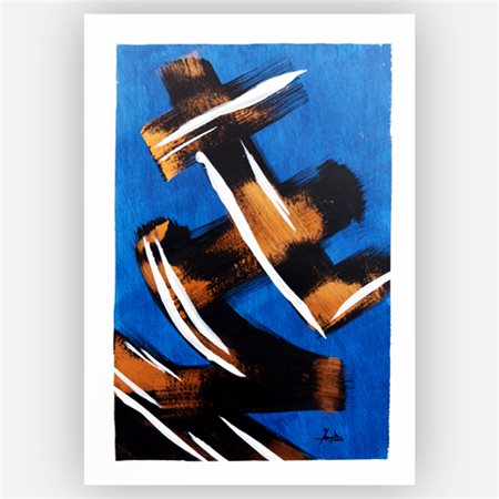 IMBRIGHI FILIPPO Roma (RM) 1975 layers 2 2023 Acrilico su carta 42,00x29,50...