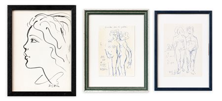 IBRAHIM KODRA (1918-2006) - Lotto unico composto da 3 opere