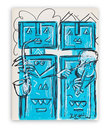 IBRAHIM KODRA (1918-2006) à Senza Titolo