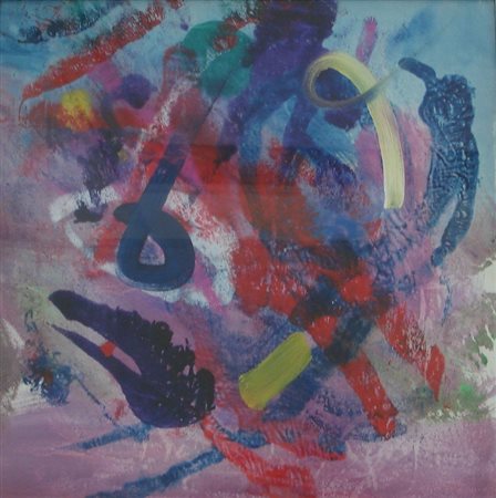 LA BIANCA DINO - SENZA TITOLO - OLIO SU TELA - cm 50 x 50. Firma al retro