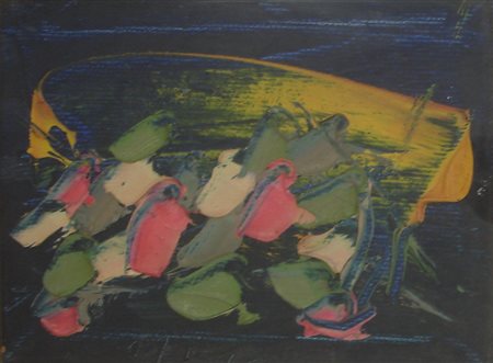 ORTEGA LOUIS - SENZA TITOLO - OLIO SU TELA cm 30 x 40. Firma in basso al centro