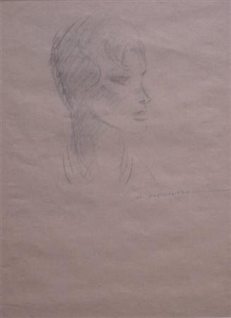 DUDOVICH MARCELLO - TRIESTE 1878 MILANO 1962 – FIGURA - MATITA SU CARTA, cm...