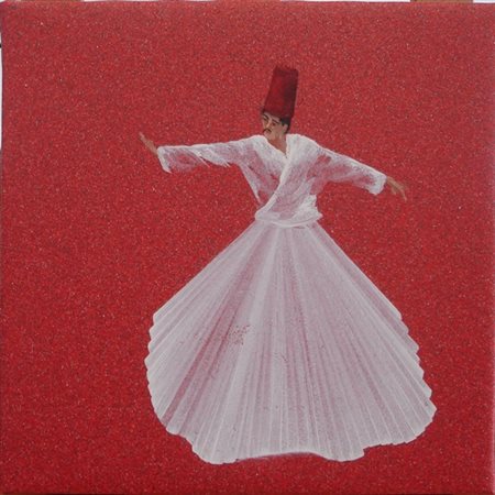 MONDINO ALDO - TORINI 1938 TORINO 2005 - SENZA TITOLO - OLIO SU LINOLEUM cm...