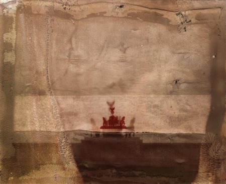 GALIMBERTI MAURIZIO - Meda 1956 - QUADRIGA RED LAMBDA SOTTO PLEXI cm 100 x...