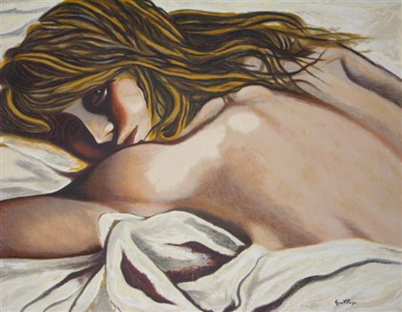 GUTTUSO RENATO - BAGHERIA 1911 ROMA 1987 - SENZA TITOLO - SERIGRAFIA MATERICA...