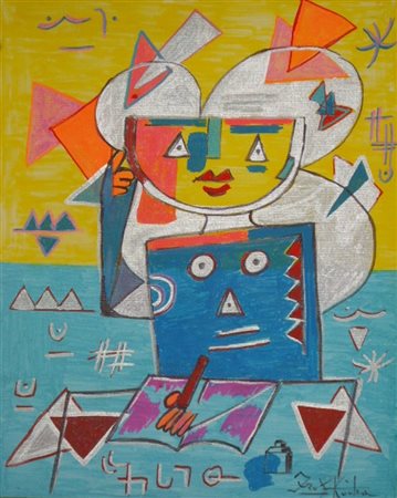 KODRA IBRAHIM - ALBANIA 1918 MILANO 2006 - LO STIMOLO DELL UTOPIA, 1993,...