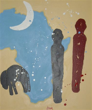 ZANI CORRADO - Pordenone 1952 - SENZA TITOLO - ACRILICO SU TELA cm 60 x 50....