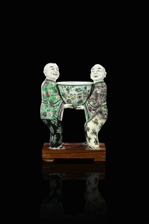 GRUPPO<BR>Gruppo in porcellana Famiglia Verde