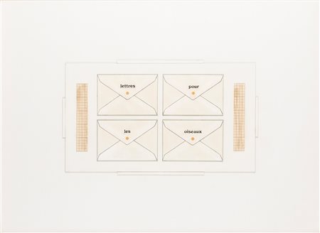 Dino Bedino (Torino 1929-1995)  - Lettres pour les oiseaux, 1989