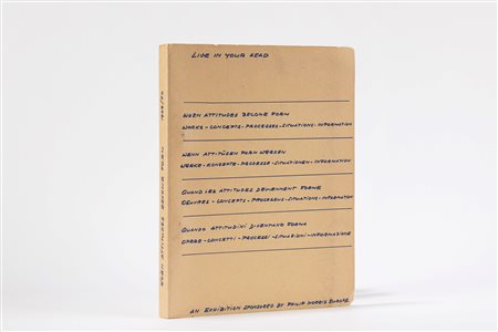 When attitudes become form. Works-Concepts-Processes-Situations-Informations , 1969