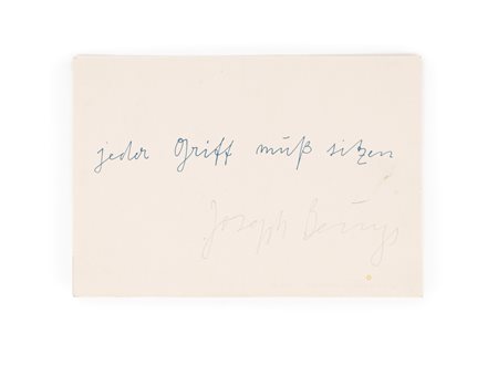 Joseph Beuys (1921-1986)  - Jeder Griff..., 1973