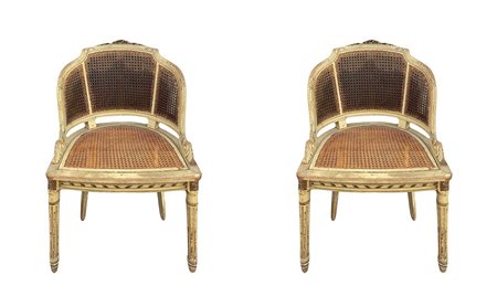 Coppia poltroncine laccate, Nineteen° secolo