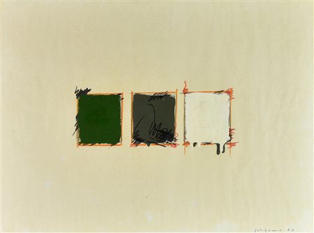 Mario Schifano (1934 - 1998) SENZA TITOLO, 1960 tecnica mista su carta...