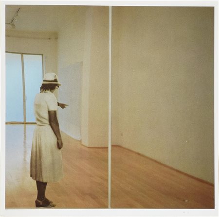 Michelangelo Pistoletto DONNA CHE INDICA, 1998 stampa fotografica estratta da...