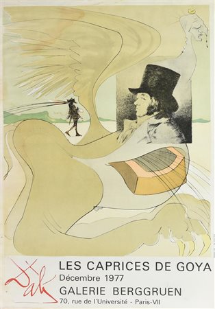 LES CAPRICES DE GOYA manifesto edito in occasione della mostra tenutasi alla...