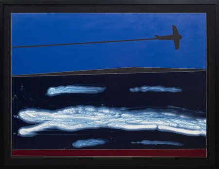 Franco Angeli, Adrianopoli, prima metà anni Ottanta, tecnica mista su tela,...