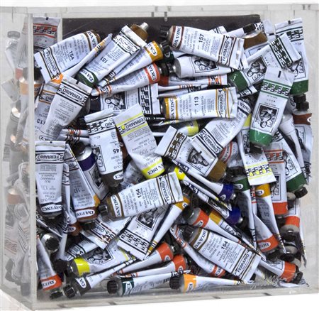 Fernandez Arman, Accumulazione di Tubetti, 1982, accumulazione di tubetti e...