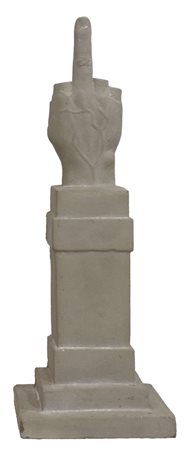 Maurizio Cattelan, L.O.V.E., 2014, scultura in cemento, 40x15 cm, tiratura...