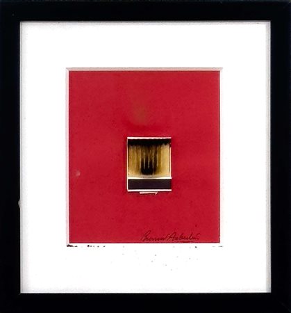 Bernard Aubertin, Senza titolo, anni Duemila, fiammiferi bruciati su carta,...