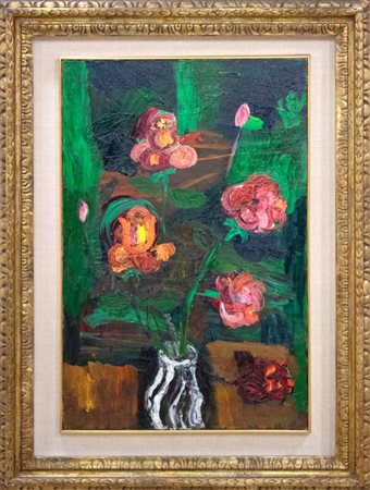 Bruno Cassinari, Senza titolo, 1966, olio su tela, 70x50 cm, opera inserita...