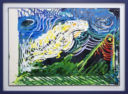 Mario Schifano, Senza titolo, 1991, smalto e acrilico su tela, 70x100 cm,...