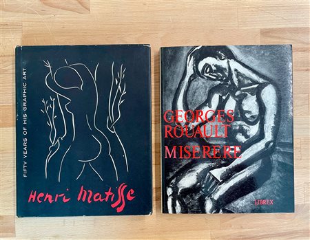 MONOGRAFIE DI ARTE GRAFICA (HENRI MATISSE E GEORGES ROUAULT) - Lotto unico di 2 cataloghi