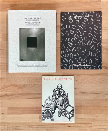 PLINIO MESCIULAM, FLAVIO COSTANTINI E ROBERTO CIACCIO - Lotto unico di 3 cataloghi