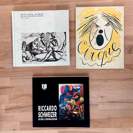 RENATO GUTTUSO, RICCARDO SCHWEIZER E FERNAND LÉGER - Lotto unico di 3 cataloghi