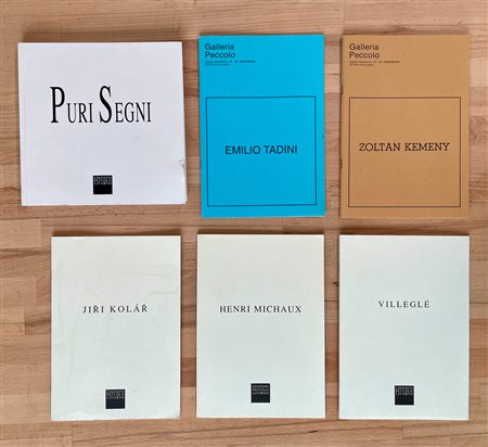 EDIZIONI GALLERIA PECCOLO - Lotto unico di 6 cataloghi