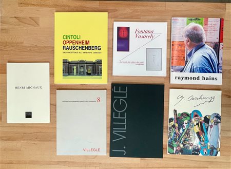 ARTISTI ITALIANI E INTERNAZIONI DEL DOPOGUERRA - Lotto unico di 7 cataloghi