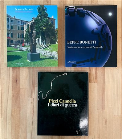 PIZZI CANNELLA, FRANCA PISANI E BEPPE BONETTI - Lotto unico di 3 cataloghi