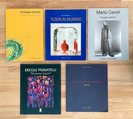 ARTISTI CONTEMPORANEI - Lotto unico di 5 cataloghi