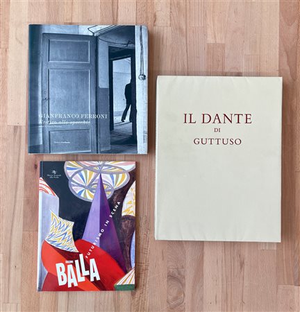 GIANFRANCO FERRONI, GIACOMO BALLA E RENATO GUTTUSO - Lotto unico di 3 cataloghi