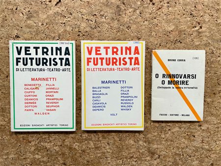 FUTURISMO - Lotto unico di 3 volumetti anastatici