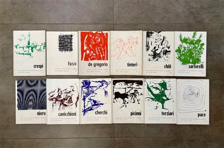 COLLANA PANORAMA DELL'ARTE MODERNA GRAFICA - Lotto unico di 12 cataloghi della collana 'Panorama dell'Arte Moderna Grafica', diretta da Giorgio Cegna