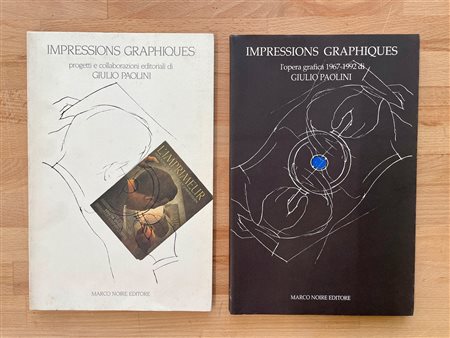 MONOGRAFIE DI ARTE GRAFICA (GIULIO PAOLINI) - Giulio Paolini. Impressions graphiques, 1992