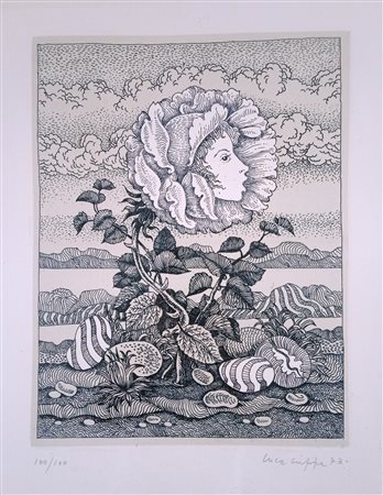 CRIPPA LUCA Seregno (Mb) 1922 Senza titolo 1973 Incisione su carta es....