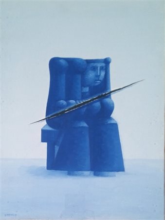 BATTAGLIA XANTE Gioia Tauro (Ta) 1943 Senza titolo Olio su tela 40,00x30,00...