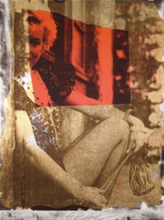 GRITTINI GIULIANO Corbetta (Milano) 1951 Marylin Serigrafia e foglia oro su...