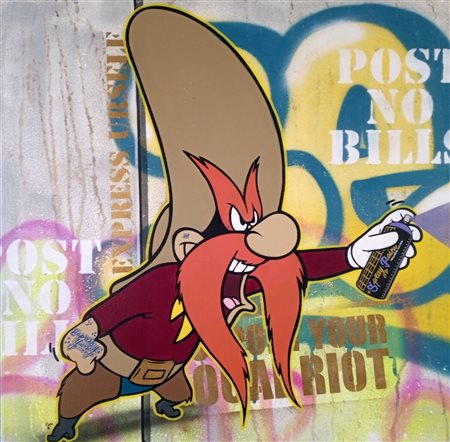 THE KID BENNY Parigi (Francia) 1991 Express yourself 2019 Spray e acrilico su...