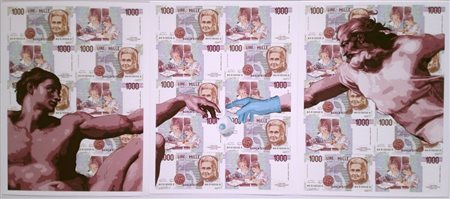 BASM Londra (Inghilterra) 1987 The salvation of Adam 2020 Serigrafia su carta...